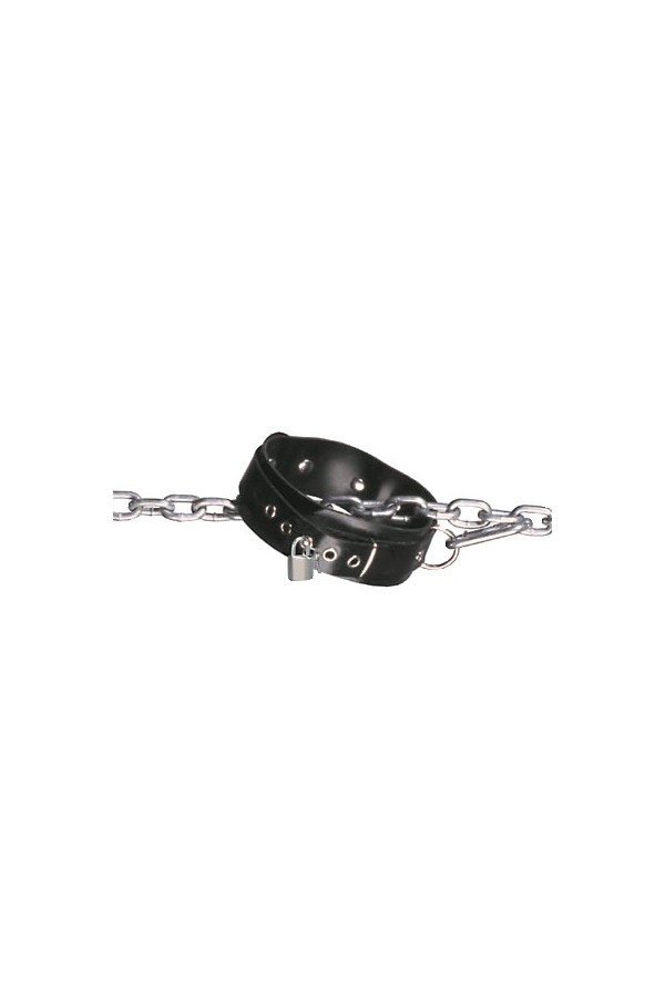 Collars / BlackStyle Rubber slave collar, lockable