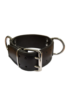 Collars / Mister B Slavecollar with D-rings broad