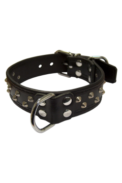 Collars / Mister B Slavecollar with conestuds deco