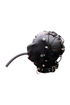 Hoods / Mister B Rubber Tie Back Bondage Hood