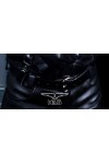 Belts / Mister B Leather Belt Stitched 4 cm - Black