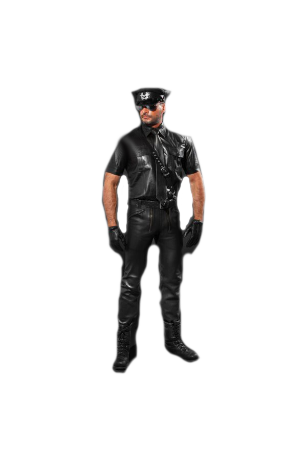 Shirts / Leather Maniacs Leather shirt - uniform style