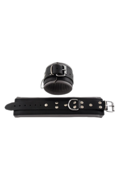 Ankle restraints / Mister B Leather ankle restraints with color padding