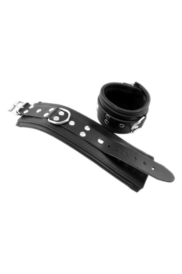Ankle restraints / Mister B Leather ankle restraints with color padding