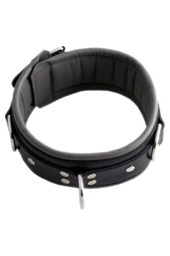 Collars / Mister B Slavecollar with D rings and color padding