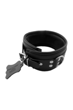 Collars / Mister B Slavecollar with D rings and color padding