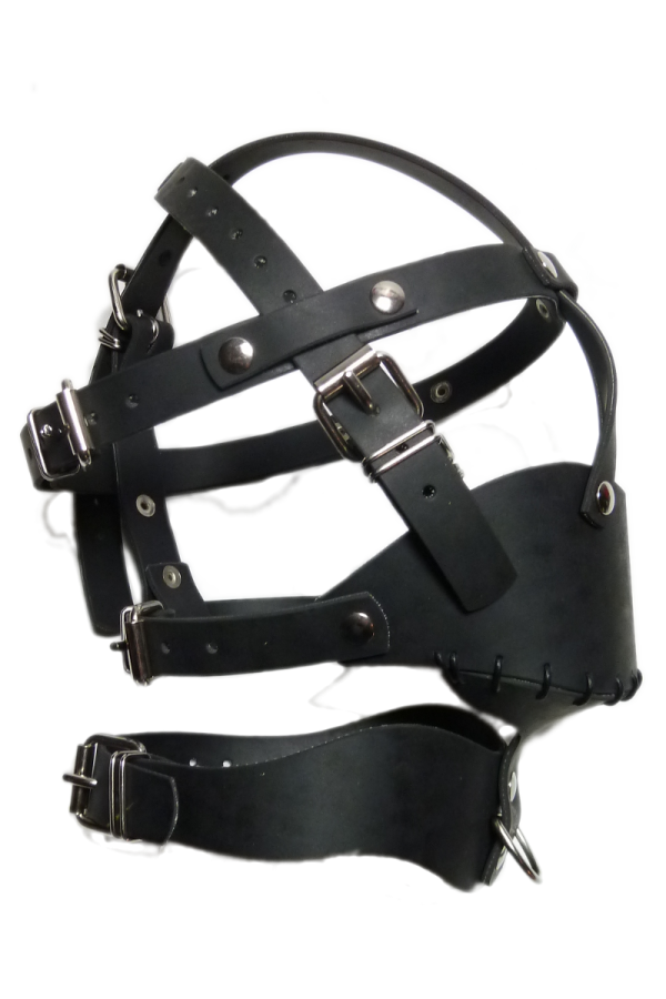 Head Harnesses / Ru88er Rubber headharness with mouthcage