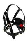 Gags, Head Harnesses / Ru88er Rubber headharness with ballgag