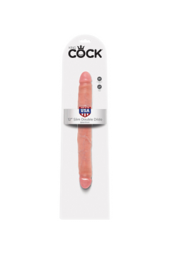 Kétvégű dildók / Pipedream King Cock vékony dupla dildo 12 - testszínű