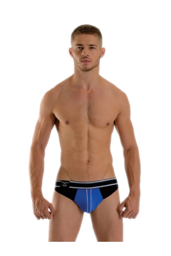 Alsók és jockstrap -ek / Mister B URBAN Manhattan Jockstrap - kék-fekete