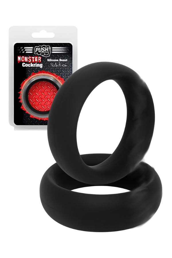 Cock - Glans Rings / Push Monster Silicone Donut Cockring