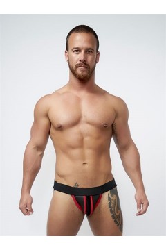 Alsók és jockstrap -ek / Mister B Neoprene Jockstrap fekete piros
