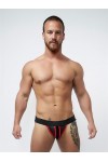 Alsók és jockstrap -ek / Mister B Neoprene Jockstrap fekete piros