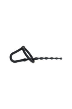 Cock - Glans Rings / Sport Fucker Silicone Dipstick Sound - Black