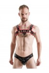 Harnesses / Mister B Chest Harness Black with Red