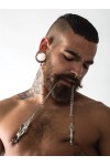 Tit Clamps / Master Series Japanese Clover Clamps with chain - Chrome