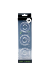Cock - Glans Rings / Sport Fucker Chubby Rubber Cockring 3-Pack - Clear