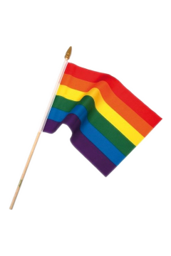 Flags / Mister B Rainbow flag on stick large