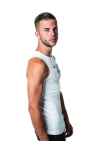 T-shirts and tank-tops, T-Shirts / Mister B Tanktop white