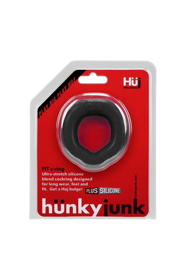 Farok-makk gyűrűk / Hünkyjunk Fit szilikon ergonómikus farokgyűrű - fekete