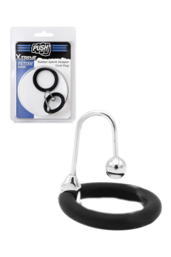 Cock - Glans Rings / Push Xtreme Rubber Sperm Stopper Cock Plug