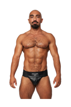 Alsók és jockstrap -ek / Mister B Bőr prémium jockstrap - fekete