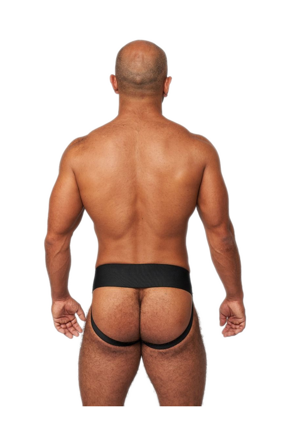 Jocks and Underwear / Mister B Leather Premium Jockstrap - Black Red