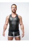 T-shirts and tank-tops / Mister B Neoprene Sleeveless T Zip - White