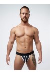 Alsók és jockstrap -ek / Mister B Neoprene Jockstrap fekete fehér