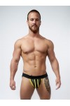 Jocks and Underwear / Mister B Neoprene Jockstrap - Black Yellow