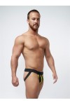 Jocks and Underwear / Mister B Neoprene Jockstrap - Black Yellow