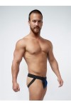 Alsók és jockstrap -ek / Mister B Neoprene jockstrap fekete kék