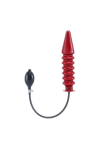 Inflatable Toys / Mister B Inflatable Solid Ribbed Dildo - Red