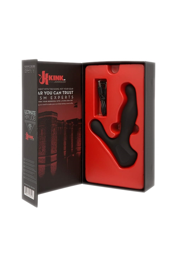 Male G-spot massage / Doc Johnson The Rimmer - Vibrating Silicone Prostate Massager with Rotat