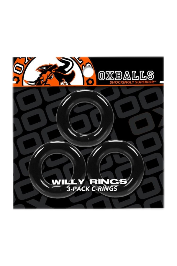 Farok-makk gyűrűk / Oxballs WILLY szilikon gyűrűk 3 darabos
