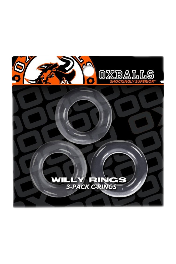 Farok-makk gyűrűk / Oxballs WILLY szilikon gyűrűk 3 darabos