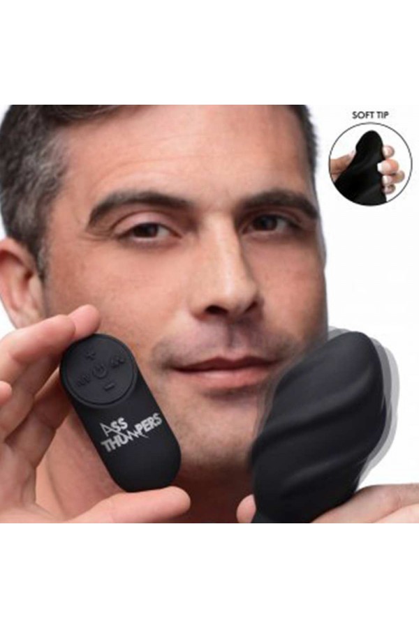 Male G-spot massage / Ass Thumpers The Driller - 10x Smooth Silicone Vibrating Butt Plug