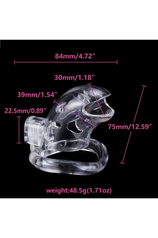 Chastity / Brutus Shark Cage - Chastity Cage - Clear