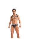 Harnesses / Mister B URBAN Club harness X-back Striped Grey