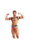 Harnesses / Mister B URBAN Club harness X-back Striped Red