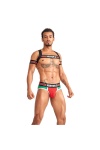 Harnesses / Mister B URBAN Club harness X-back Striped Red