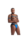 Harnesses / Mister B URBAN Club harness X-back Striped Blue