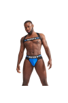 Harnesses / Mister B URBAN Club harness X-back Striped Blue