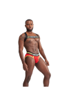Harnesses / Mister B URBAN Club Harness X-back Striped Yellow