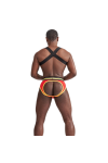 Harnesses / Mister B URBAN Club Harness X-back Striped Yellow