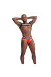 Harnesses / Mister B URBAN Club Harness X-back Striped Yellow