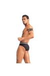 Belts / Mister B URBAN Club Biceps Bands Striped Grey