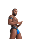 Belts / Mister B URBAN Club Biceps Bands Striped Blue