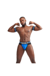 Belts / Mister B URBAN Club Biceps Bands Striped Blue
