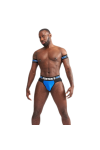 Belts / Mister B URBAN Club Biceps Bands Striped Blue